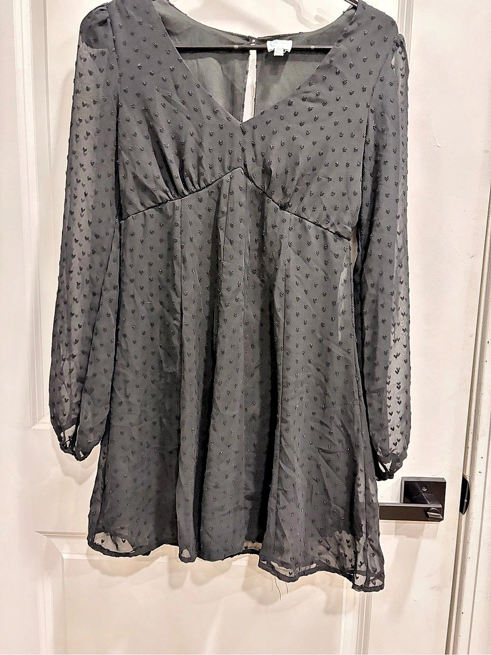 Blue Rain x Francesca's Black Mini Dress Size XS Like New